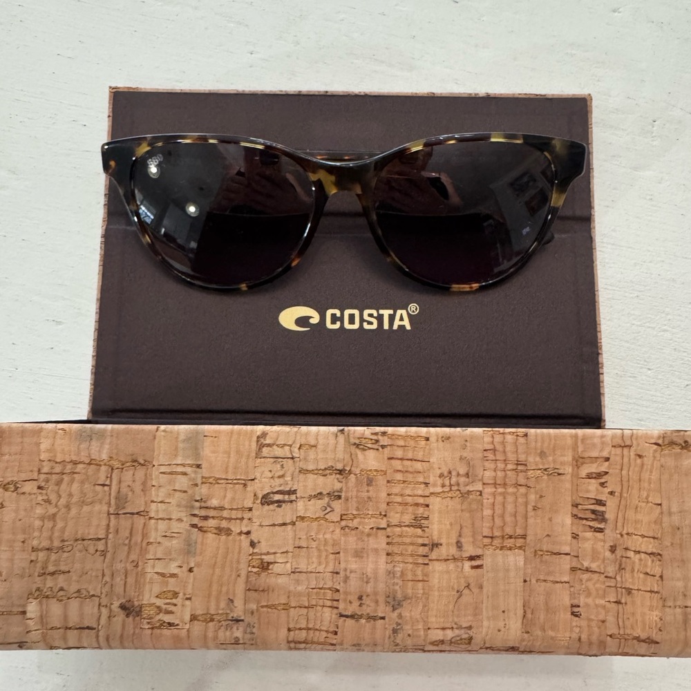 Costa Tortoise Pattern Sunglasses - image 1